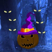 Haunted Blue Halloween Escape HTML5