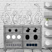 8BGames Black and White House Escape