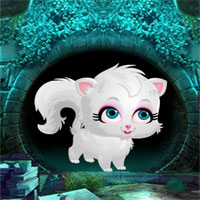 Games4king Cute White Cat Rescue 2018