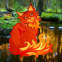 Fantasy Fire Cat Escape HTML5