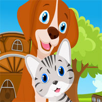 Games4King Dog And Cat Escape