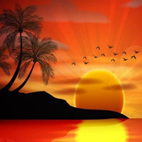 Fantasy Sunset Island Escape HTML5