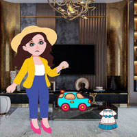 Shopping Girl Find Wallet