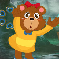 G4K Cute Cartoon Bear Escape
