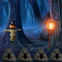 8BGames Halloween Treehouse Escape